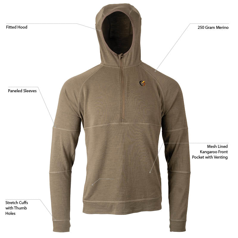 Merino PreCore Base Layer Hoodie